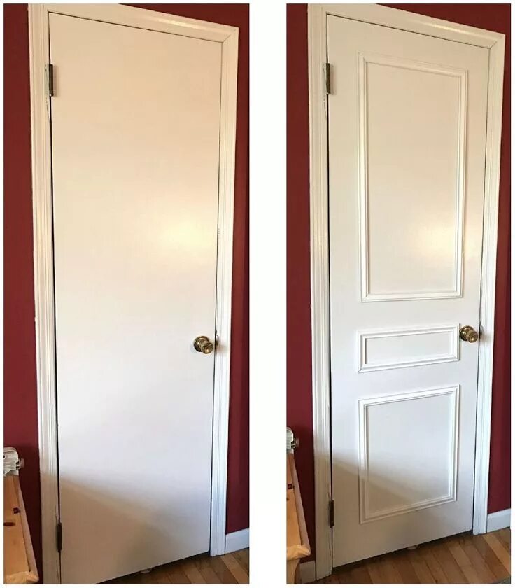 Ремонт межкомнатных дверей своими руками Removable Door Paneling Door makeover, Doors interior, Home diy