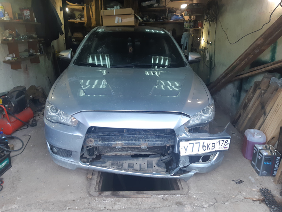 Ремонт митсубиси своими руками Ремонт авто (разборка) - Mitsubishi Lancer X, 2 л, 2008 года своими руками DRIVE