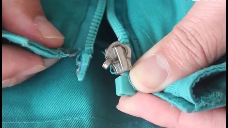 Ремонт молнии своими руками Repairing a jacket zipper at the base with your own hands Ремонт молний, Починит