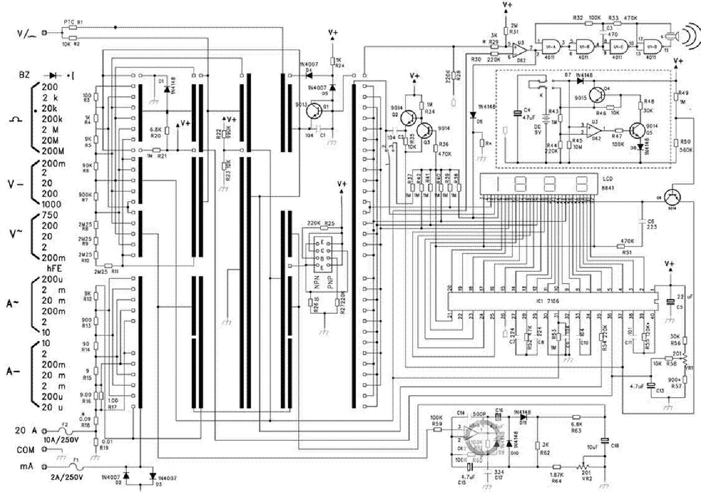 Ремонт мультиметра своими руками Multimeter UNI-TREND UT 51 resistor R2 replacement - Page 1