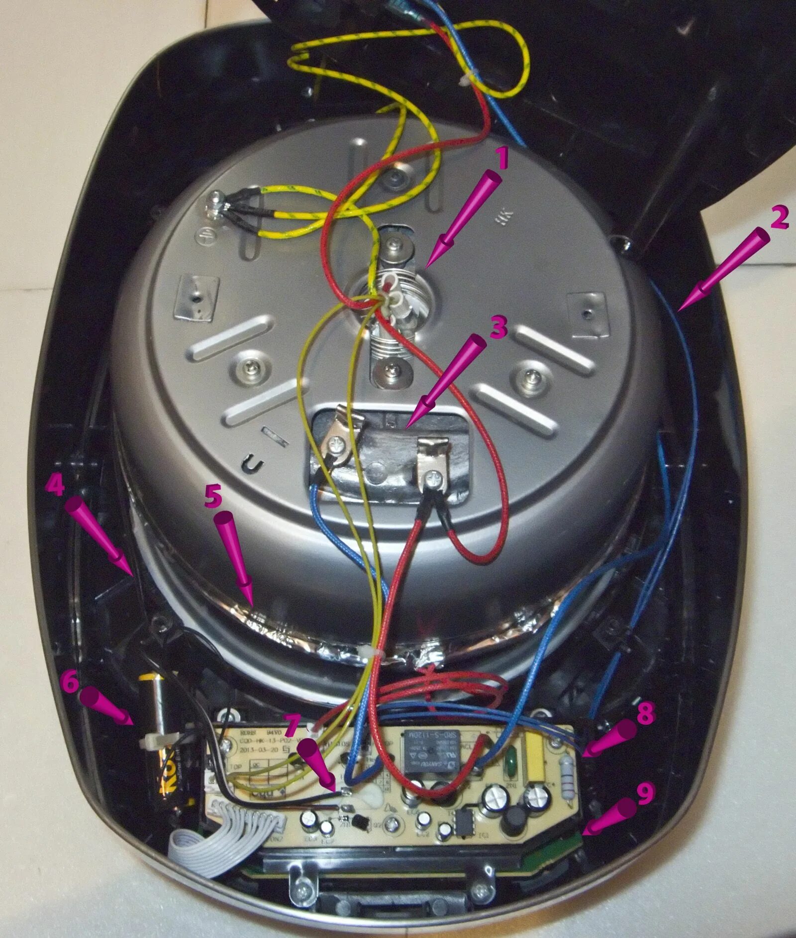 Ремонт мультиварки редмонд своими Slow Automatic Kitchen Cooker Redmond M70 or M45011 or M4502 Disassembly. Schema