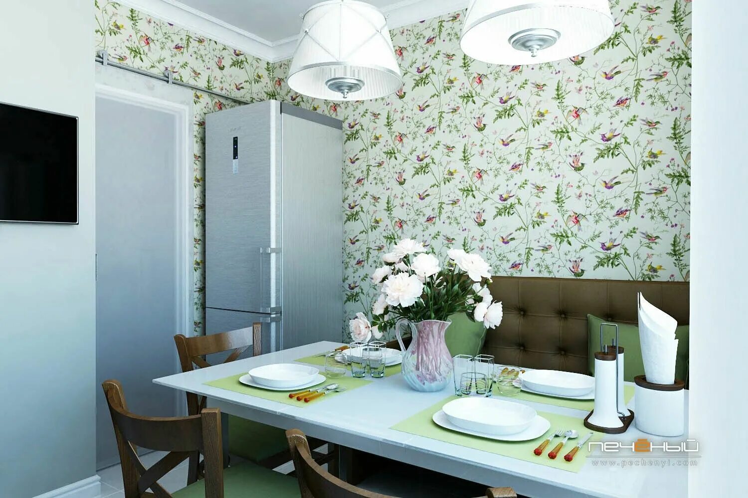 Ремонт на кухне обои фото Pin on нестандартная планировка кухни П-3,П-44 Interior, Kitchen design, Design