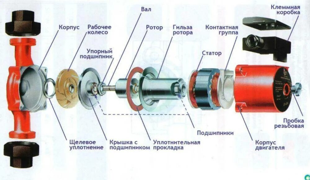 Ремонт насоса для отопления своими Водяной насос для отопления - устройство, выбор, нюансы установки