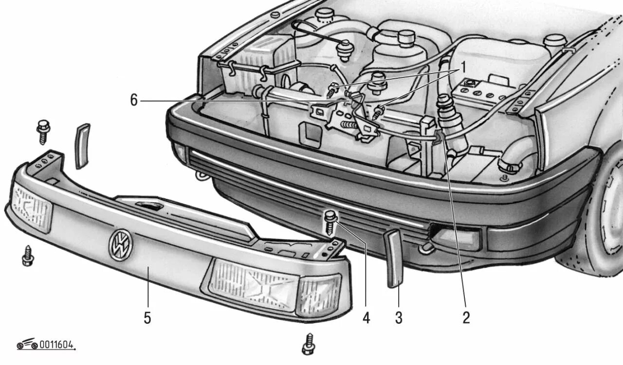 Ремонт пассата б3 своими Держатель замка капота Volkswagen - Passat B3 B4