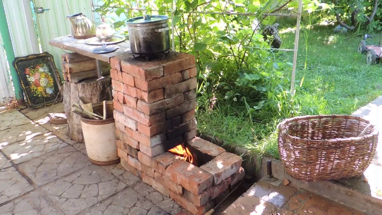 Ремонт печи на даче своими Ракетная уличная печь из кирпича. Rocket Stove Ideas 54 - Brick Box Rocket Stove