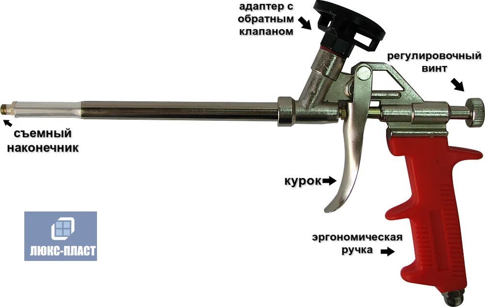 Ремонт пистолета для монтажной пены своими Как работает пистолет для пены фото - DelaDom.ru