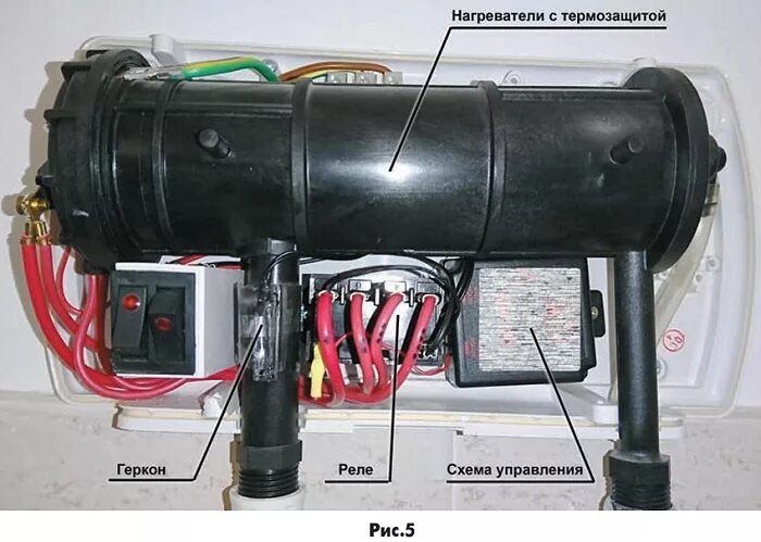 Ремонт проточного водонагревателя своими Ремонт нагревателя воды ATMOR Inline 5.5N-230 - RRET