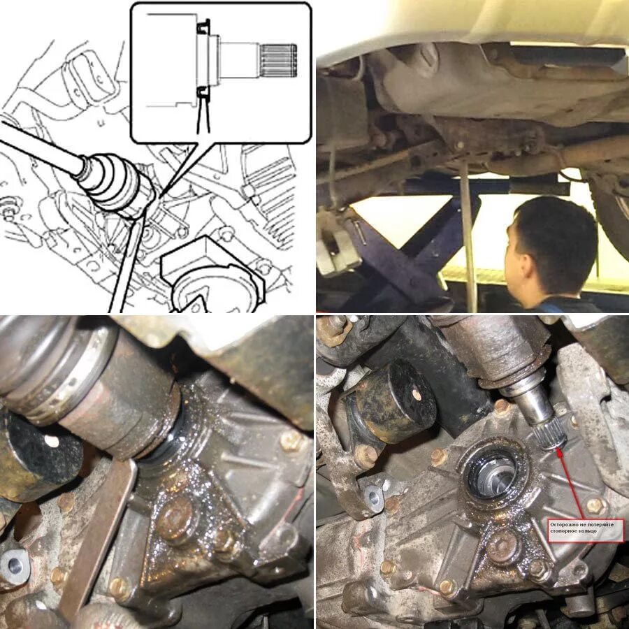 Ремонт рав 4 своими руками Замена сальника хвостовика заднего редуктора рав 4 - КарЛайн.ру