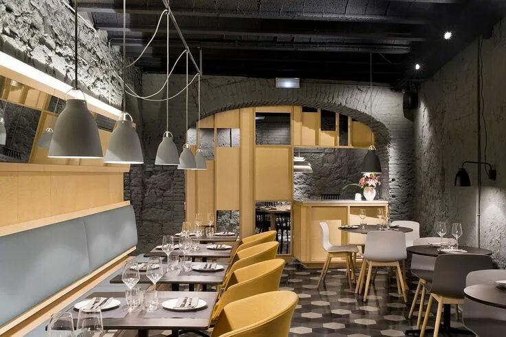 Ремонт ресторанов фото Saboc - Picture gallery Interiores del restaurante, Cocina minimalista, Diseño d