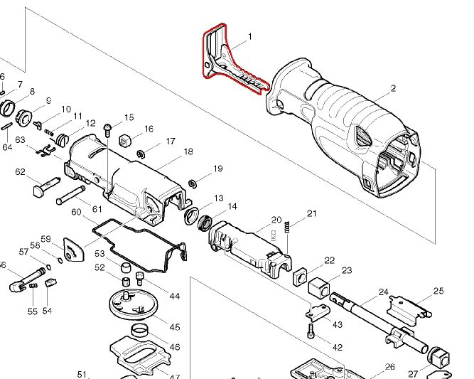 Ремонт сабельной пилы своими руками Башмак для JR3070CT 165406-0