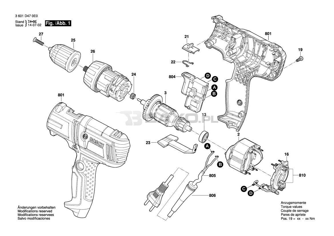 Ремонт шуруповерта бош своими руками GSR 7-14 E (127 V) - MEX, (3601D470G0) - Bosch - Części Baxo