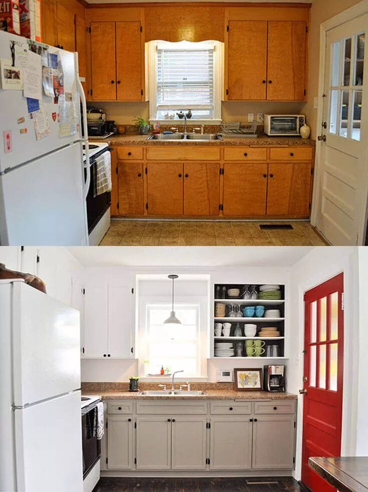 Ремонт старой кухни своими руками 10 of the Most Unbelievable Painting Transformations of All Time Kitchen remodel