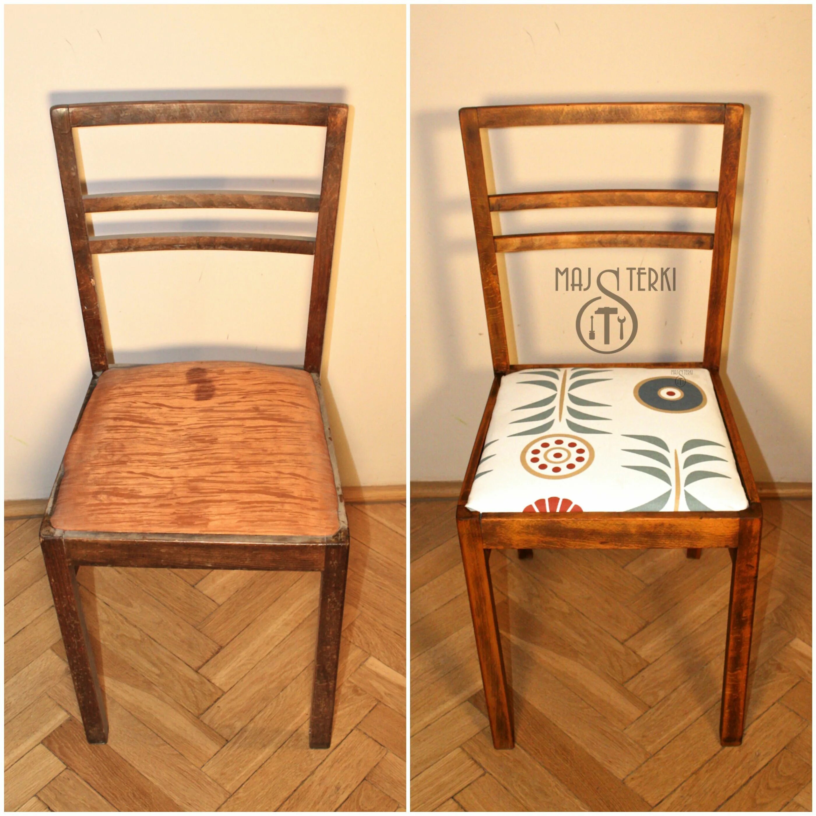 Ремонт стула деревянного своими How to renovate chair? Check out our site majsterki.pl #renovation #diy #newlook