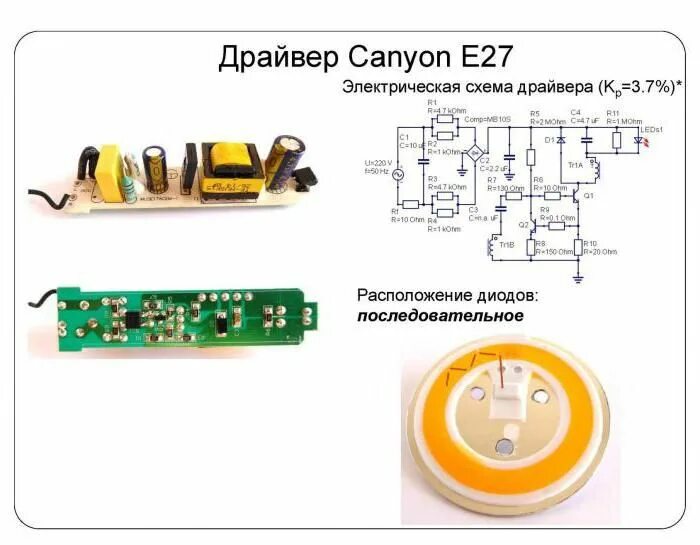 Ремонт светодиодного драйвера своими El esquema del controlador de led de 220 Led, Electricidad y electronica, Modula