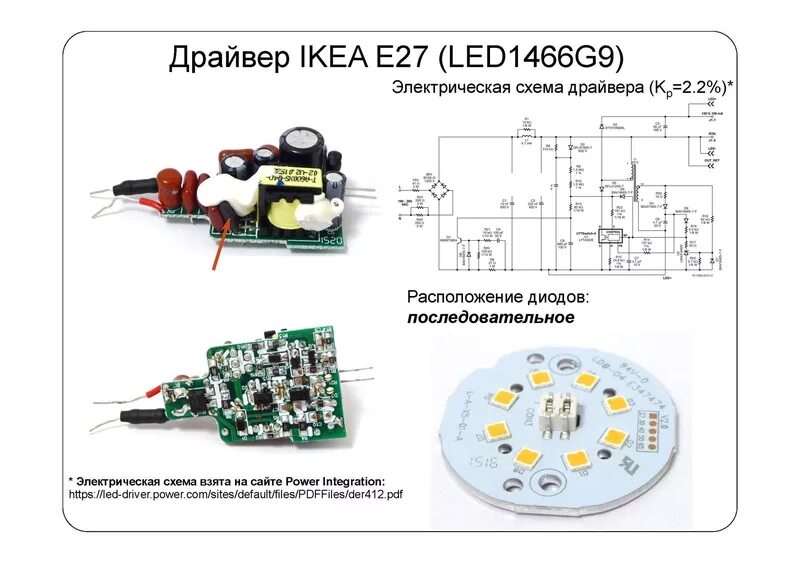 Ремонт светодиодного драйвера своими Взгляд изнутри: IKEA LED наносит ответный удар