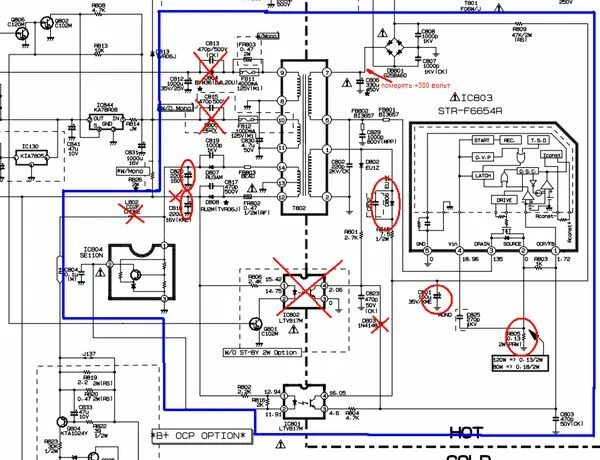 Ремонт телевизоров своими руками нет изображения LG CT-21Q65KE (MC-019A) - не включается