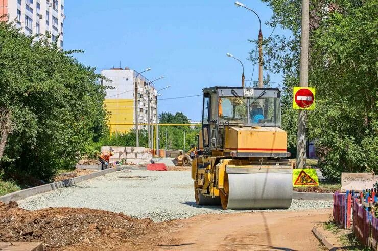 Ремонт улиц фото Ремонт улицы Егорова в Куйбышевском районе Самары выполнен на 50