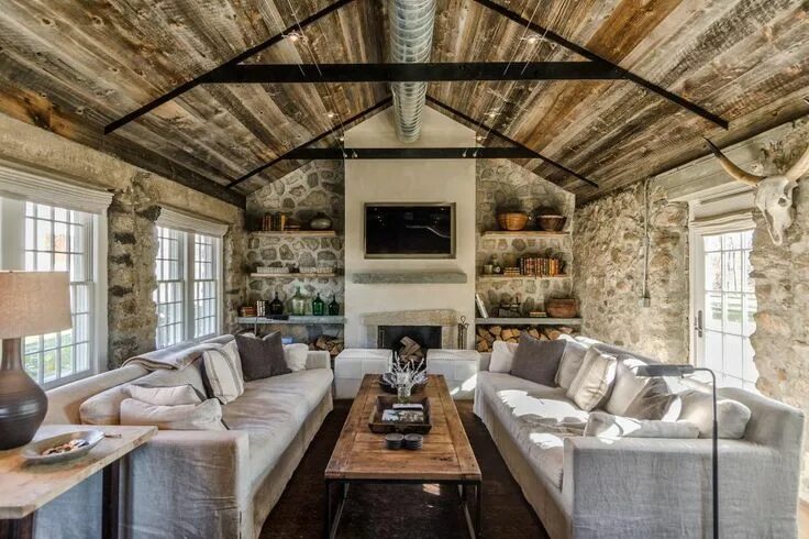 Ремонт в доме дизайн в стиле Rooms Viewer Rustic living room design, Farm house living room, Rustic living ro