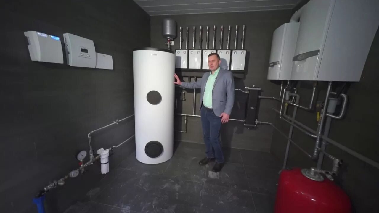 Ремонт в котельной частного дома фото Vaillant ecoTEC в котельной частного дома - YouTube