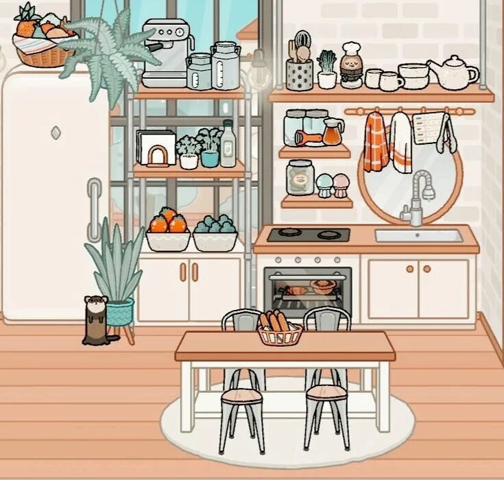 Ремонт в тока бока бесплатно интерьер дома Toca Boca Kitchen Decor