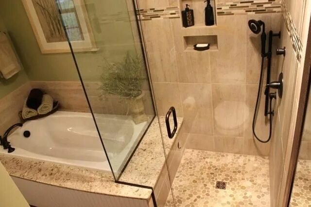 Ремонт в ванной без ванны фото small bathroom layout with small tub and shower - Google Search Bathtub shower c