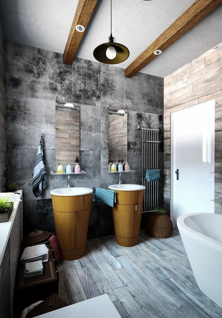 Ремонт в ванной в стиле лофт 2 Loft Ideas For The Creative Artist #cementbathroom cement-bathroom-wall, 2020 