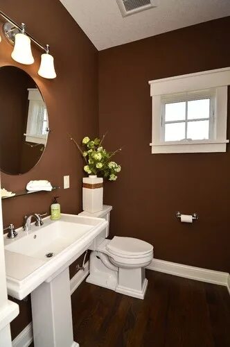 Ремонт ванной краской фото LOVE chocolate brown!! Brown bathroom decor, Brown bathroom ideas, Brown bathroo