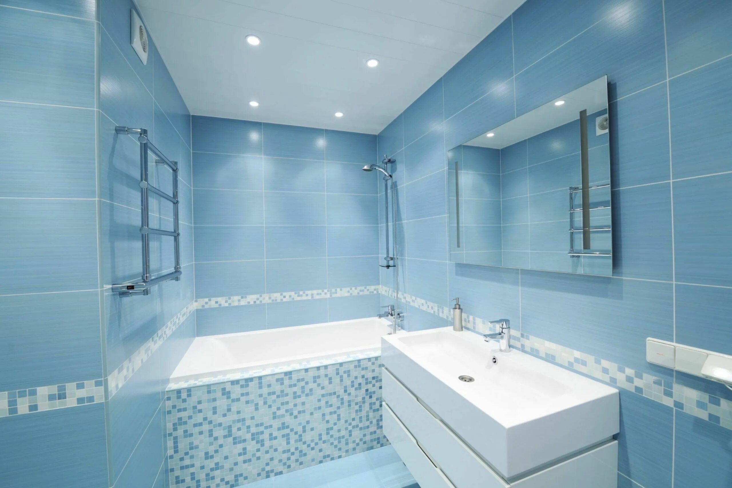 Ремонт ванной плиткой фото дизайн дизайн Bathroom Floor Tile Ideas Blue Interior, Kerala