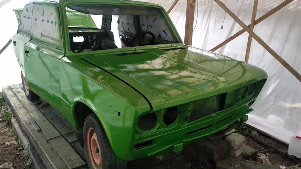 Ремонт ваз 2106 своими Ремонт-покраска часть 4))) - Lada 21063, 1,5 л, 1985 года кузовной ремонт DRIVE2