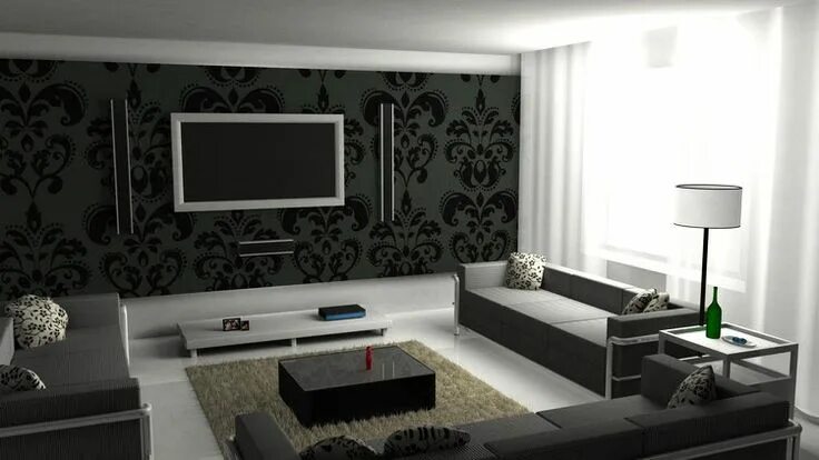 Ремонт зал обои фото 21 Apartment Decorating Ideas For Living Room Wall decor living room, Wall mount