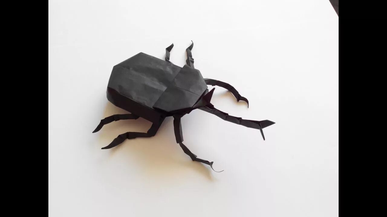 Ремонт жука своими руками Жук самурай оригами (Riccardo Foschi), Samurai Beetle Origami - YouTube