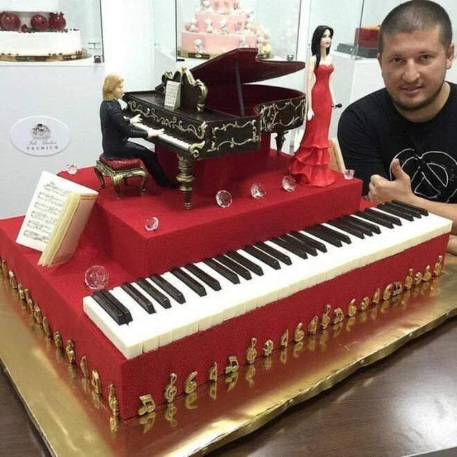 Ренат агзамов работы фото Невероятные торты от Рената Агзамова Music cakes, Realistic cakes, Piano cakes