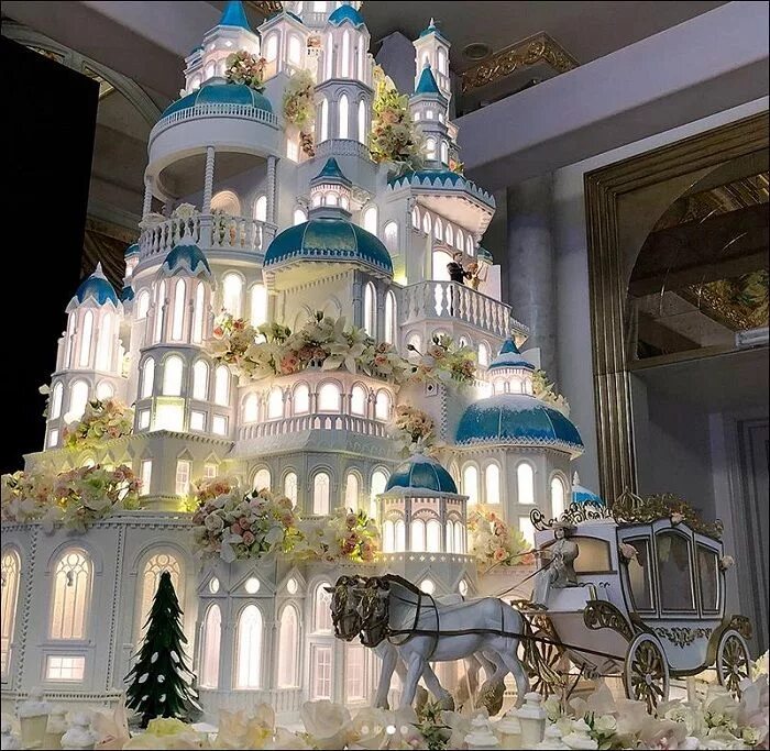 Ренат агзамов торты фото Шедевр кулинарного искусства. Castle wedding cake, Big wedding cakes, Amazing we