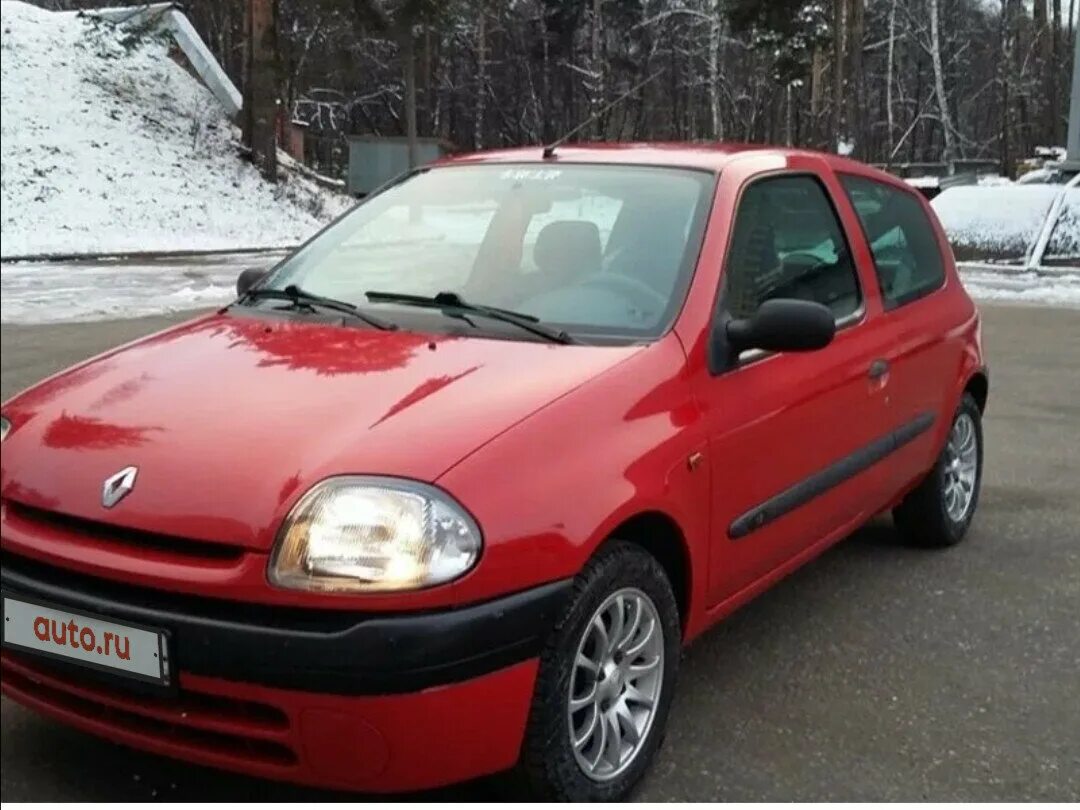 Рено 2000 года фото Купить б/у Renault Clio II 1.2 MT (58 л.с.) бензин механика в Москве: красный Ре