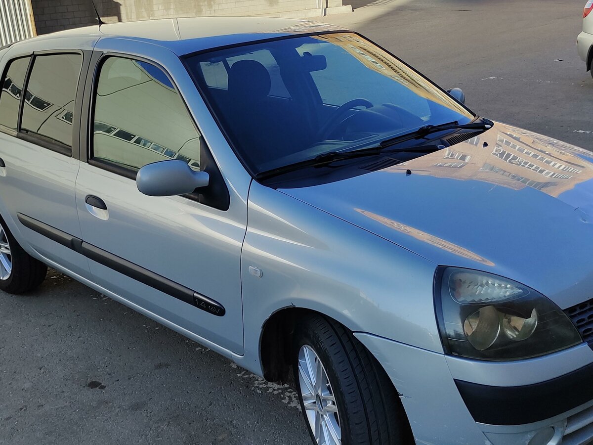 Рено 2003 года фото Купить б/у Renault Clio II Рестайлинг 1.4 MT (98 л.с.) бензин механика в Новокуй