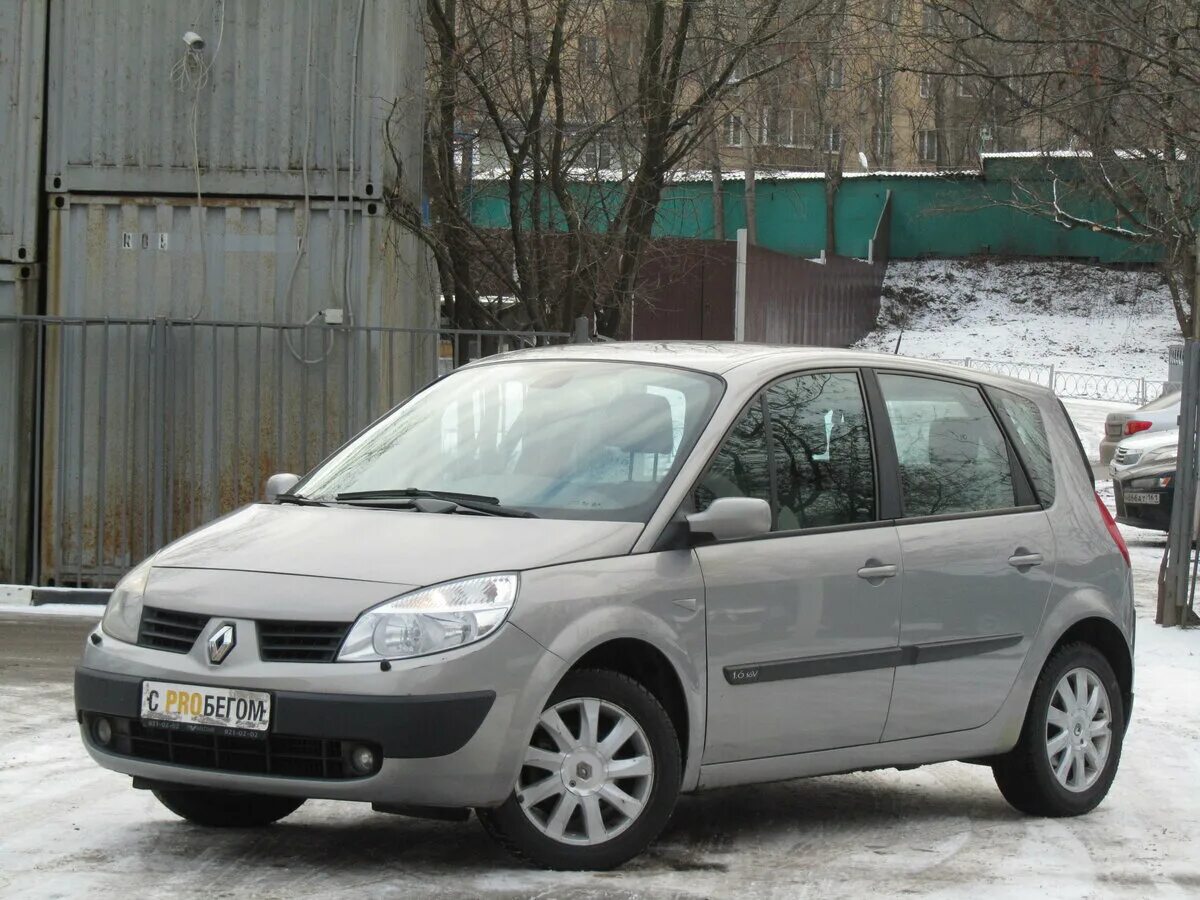 Рено 2004 фото Купить б/у Renault Scenic II 1.6 AT (115 л.с.) бензин автомат в Москве: серый Ре