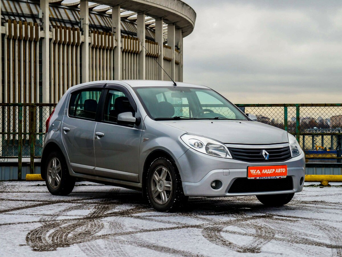 Рено 2012 фото Купить б/у Renault Sandero I 1.6 AT (103 л.с.) бензин автомат в Санкт-Петербурге