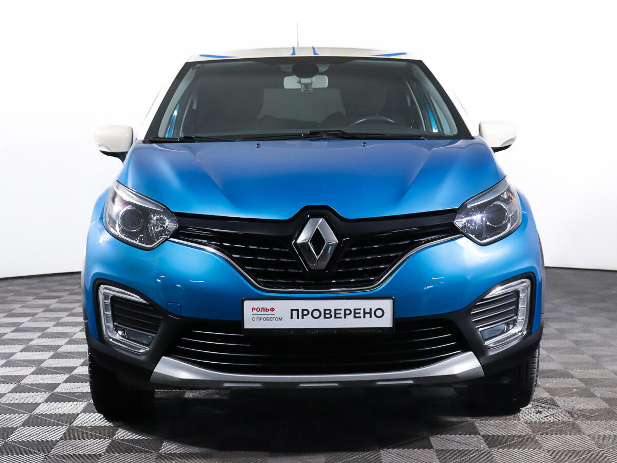 Рено 2017 фото Купить б/у Renault Kaptur I 2.0 AT (143 л.с.) 4WD бензин автомат в Москве: голуб