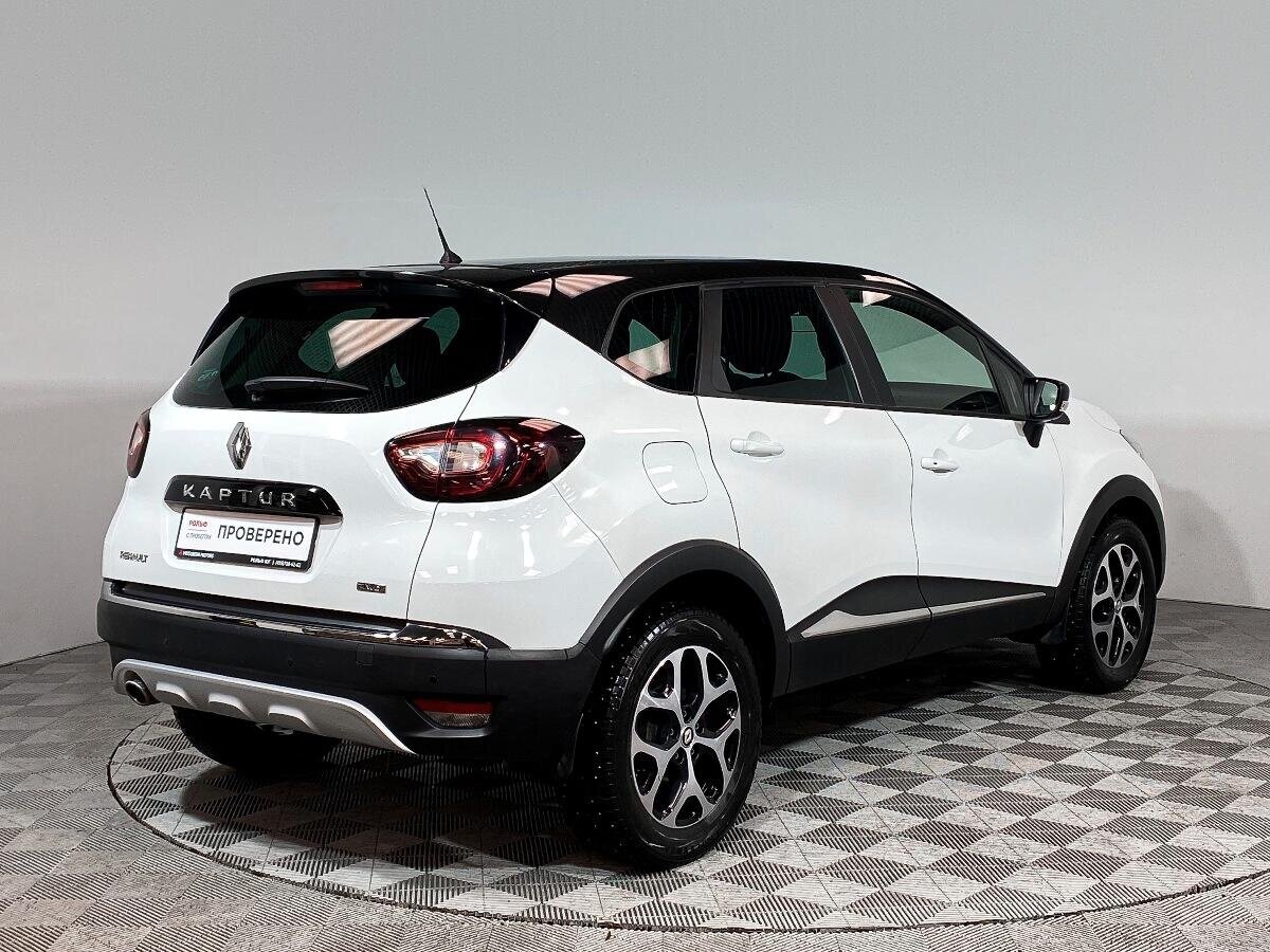 Рено 2019 фото цена Купить б/у Renault Kaptur I 2.0 AT (143 л.с.) 4WD бензин автомат в Москве: белый