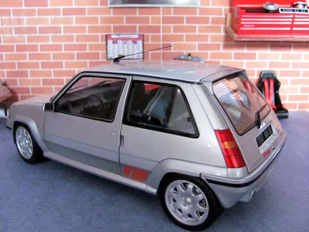 Рено 5 тюнинг Diecast model cars Renault 5 1/18 Norev GT Turbo phase 2 grey jantes speedline -