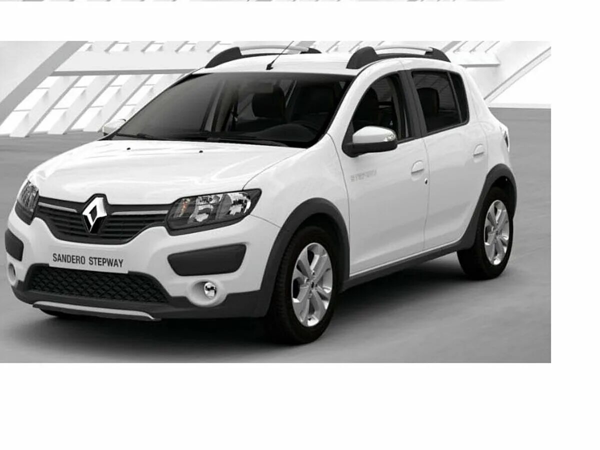 Рено белая машина фото Купить новый Renault Sandero II Stepway 1.6 AT (102 л.с.) бензин автомат в Балаш