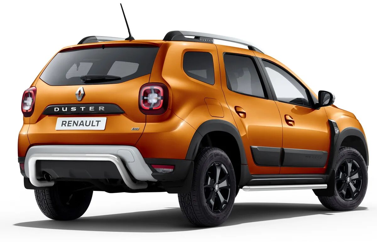 Рено дастер фото цены характеристики Защита заднего бампера d57 скоба Rival для Renault Duster II 2021-н.в., R.4706.0