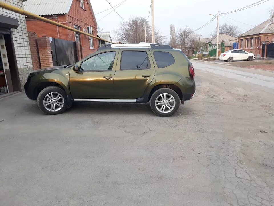 Рено дастер на 18 дисках фото Поменял 16 штатные диски и резину на r17 - Renault Duster (1G), 1,5 л, 2016 года