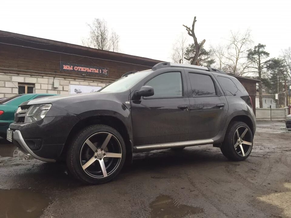 Рено дастер на 18 дисках фото Примерка дисков Vossen R19 - Renault Duster (1G), 2 л, 2015 года колёсные диски 