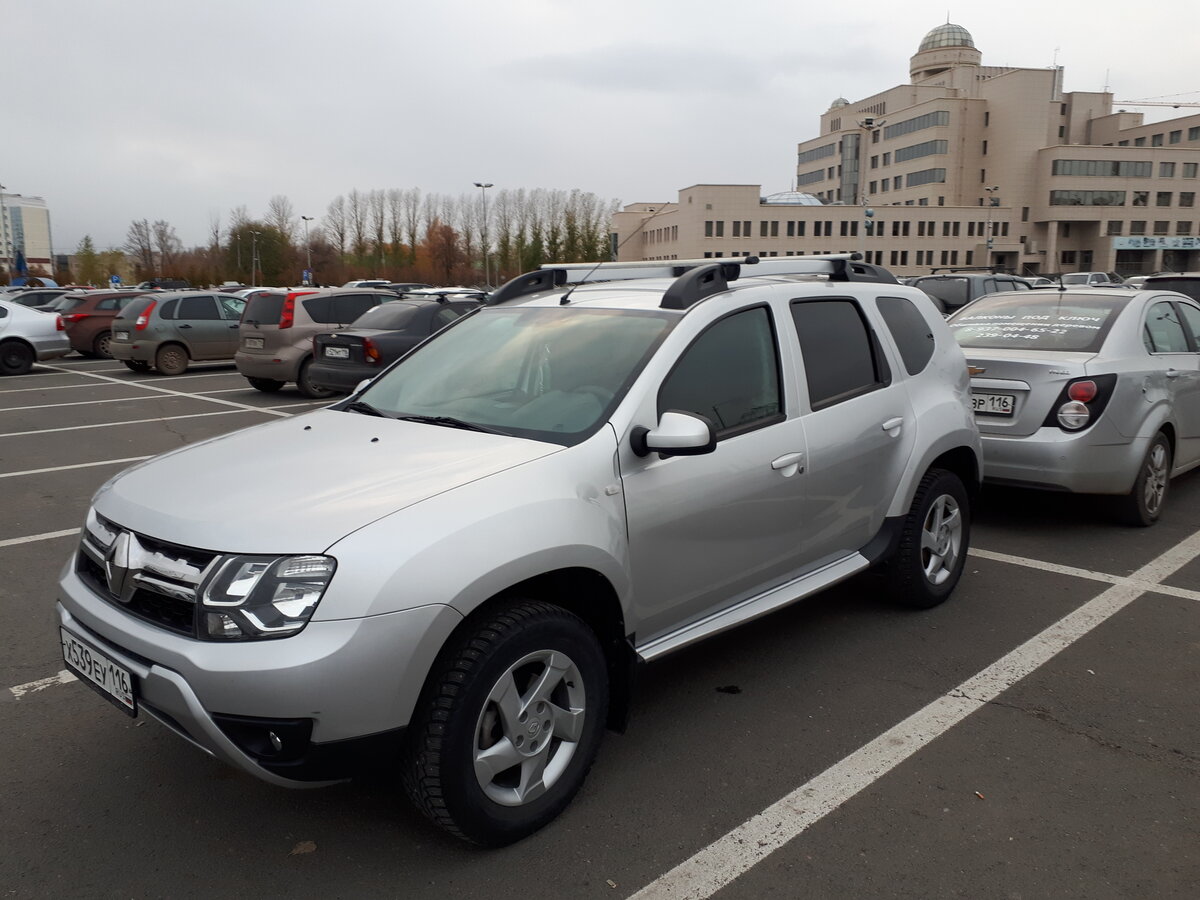 Рено дастер серебристый фото Купить б/у Renault Duster I Рестайлинг 2.0 MT (143 л.с.) 4WD бензин механика в К