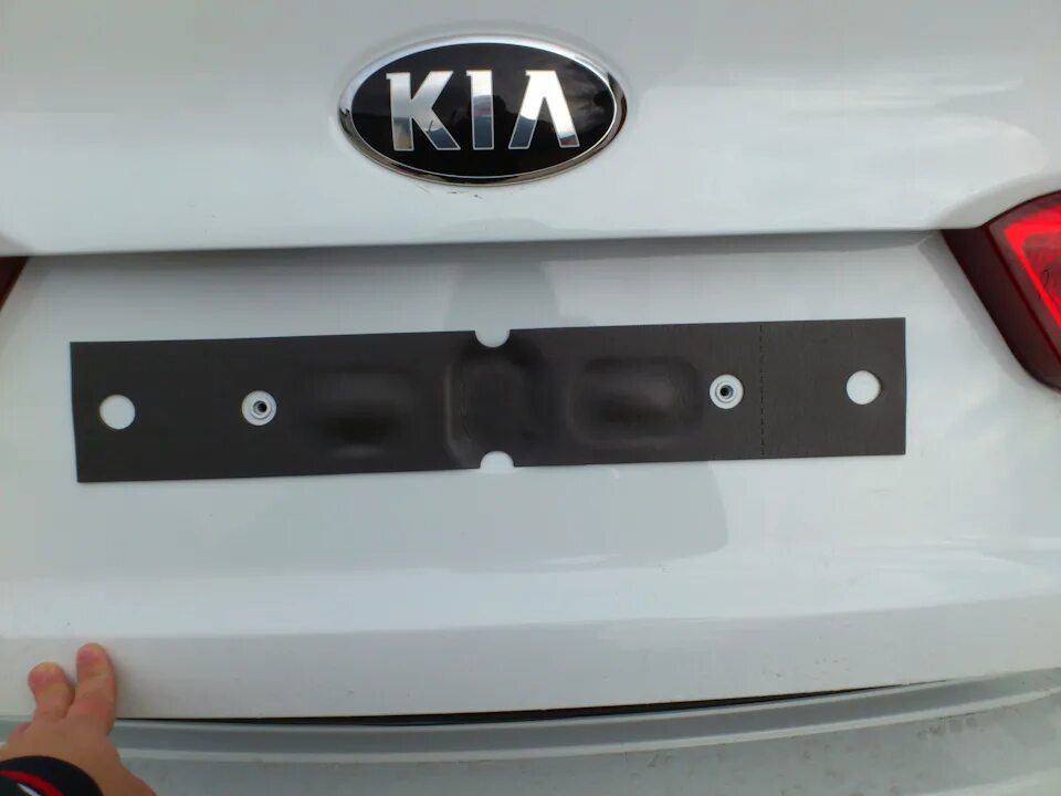 Рено флюенс крепление номерного знака как выглядит Опора номерного знака - KIA Rio (3G), 1,6 л, 2015 года аксессуары DRIVE2