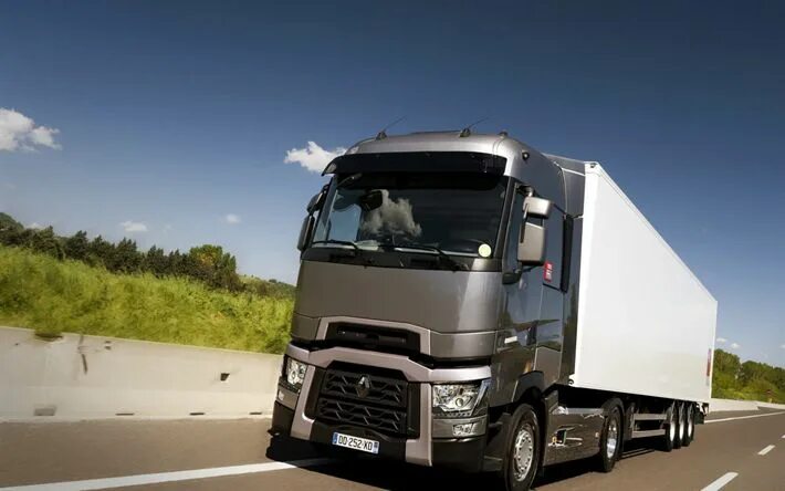 Рено фура фото Download wallpapers Renault T, highway, 2018 truck, LKW, T-series, semi-trailer 