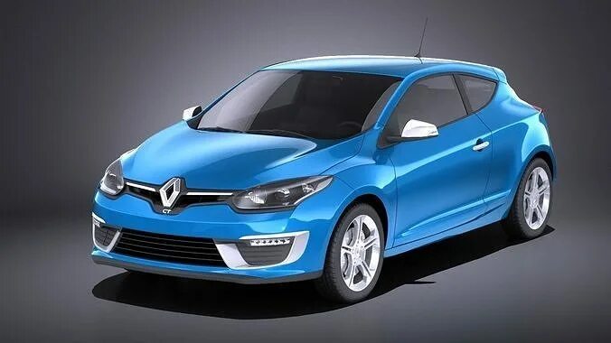 Рено хэтчбек модели фото Renault Megane 3door GT 2016 VRAY 3D model CGTrader