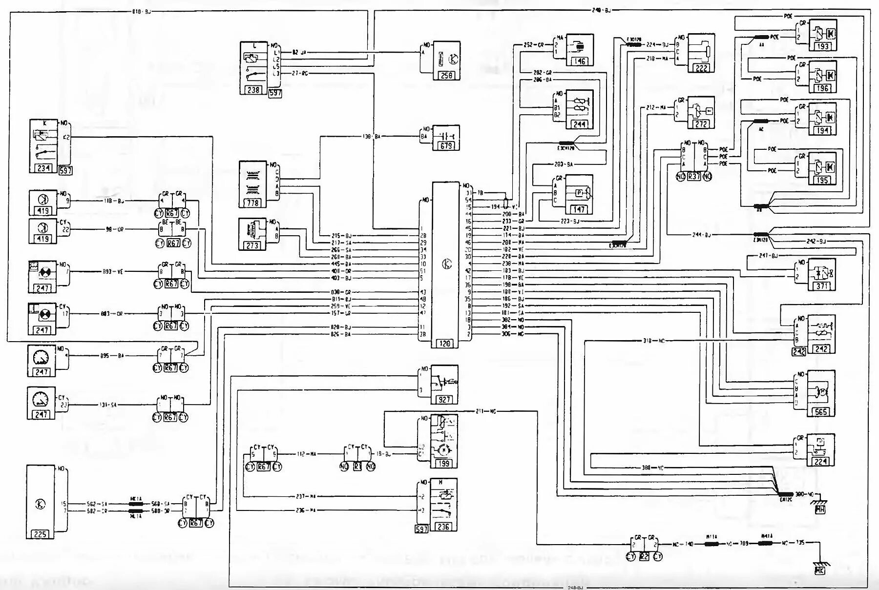 Рено кангу схема проводки Fuel injection system with D7F 720/DA/CA engines (models since 2000) (Renault Ka