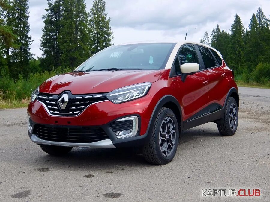 Рено каптур красный фото RuslanVa: Renault New Kaptur Edition One TCe 4x2 CVT X-Tronic Red White Рено Кап